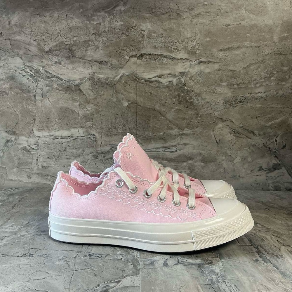 Converse Chuck 70 embroidered scalloped-edge sneakers - Picture 6 of 7